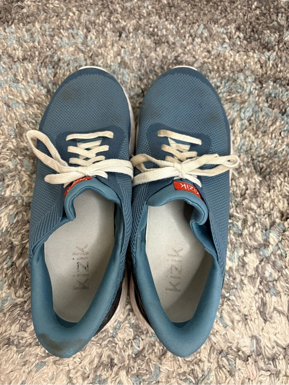Kizik Shoes Mens 9.5 Wide Athens Hands Free Knit Mesh Walking Comfort Athletic